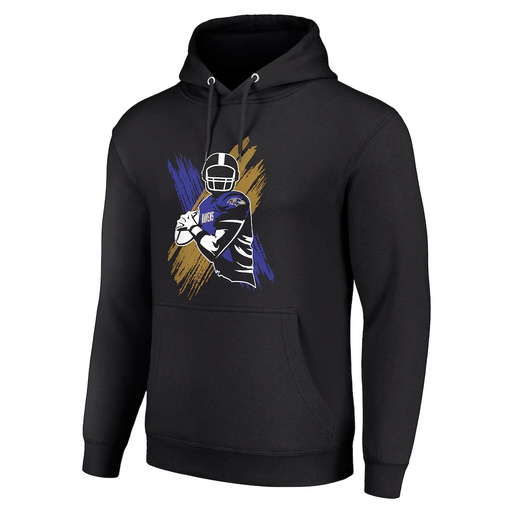 Baltimore Ravens Starter Player X Fleece Pullover Hoodie