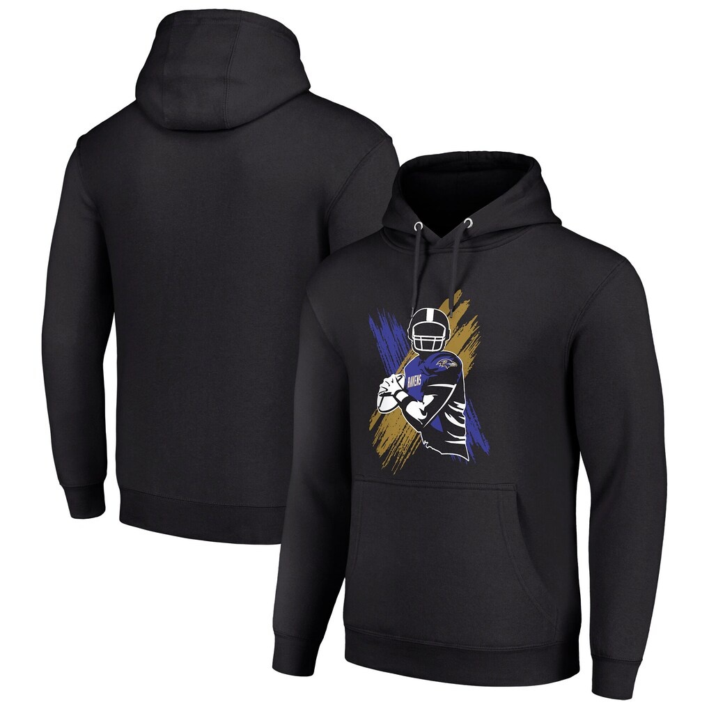 Baltimore Ravens Starter Player X Fleece Pullover Hoodie