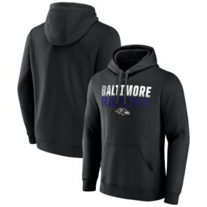 Baltimore Ravens Team Fade Out Fitted Pullover Hoodie