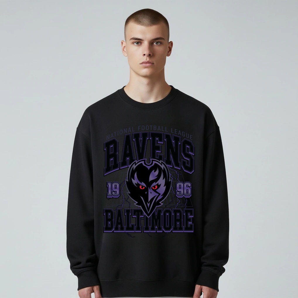 Baltimore Ravens The Wild Collective Unisex Front Facing Fleece Sweatshirt