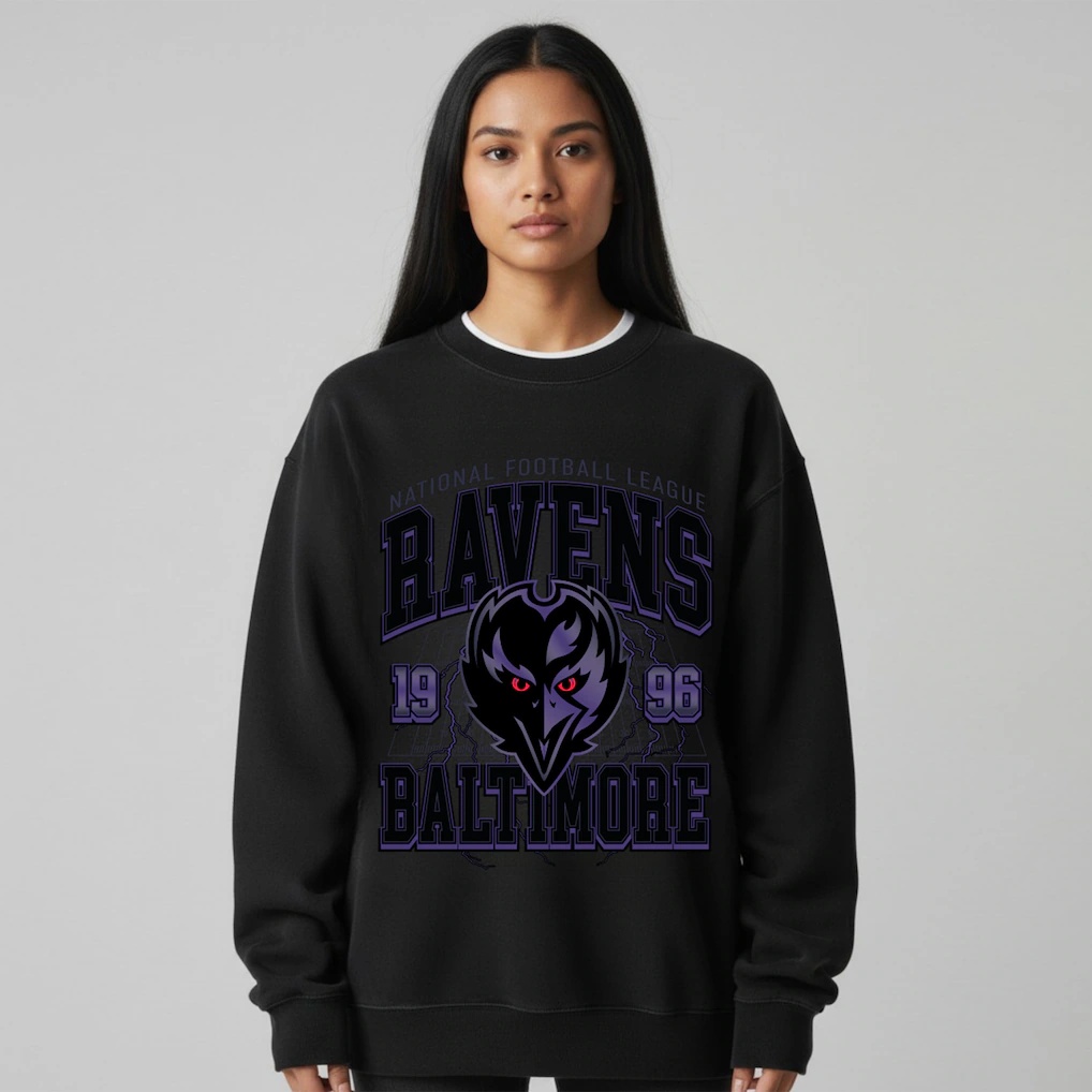 Baltimore Ravens The Wild Collective Unisex Front Facing Fleece Sweatshirt