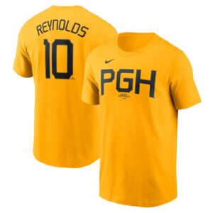 Bryan Reynolds Pittsburgh Pirates Nike Fuse City Connect Name & Number T-Shirt