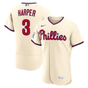 Bryce Harper Philadelphia Phillies Nike Alternate Authentic Sponsor Patch Jersey