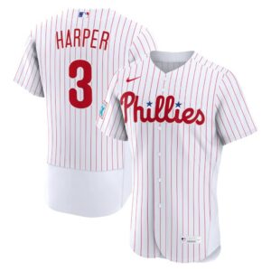 Bryce Harper Philadelphia Phillies Nike Home Authentic Sponsor Patch Jersey