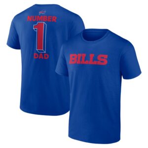 Buffalo Bills #1 Dad Jersey T-Shirt - Royal