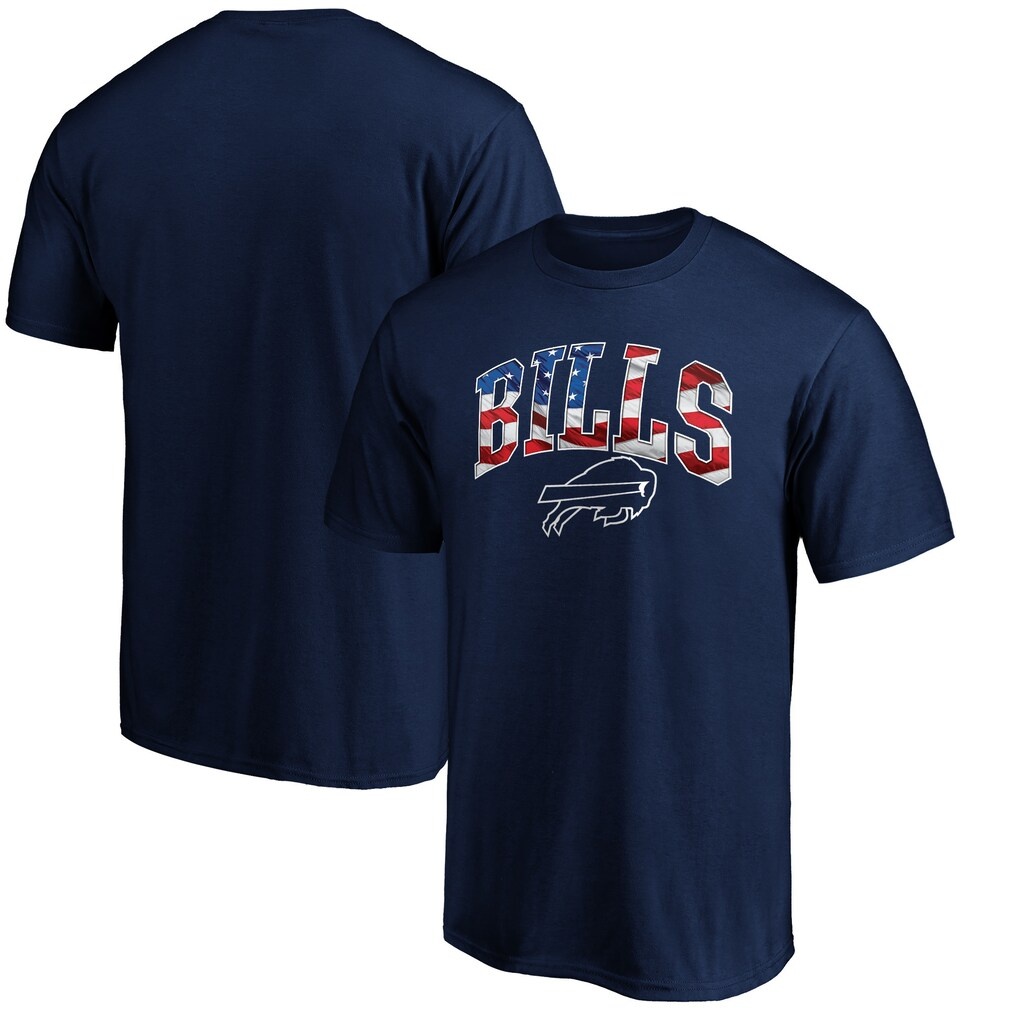 Buffalo Bills Banner Wave Logo T-Shirt
