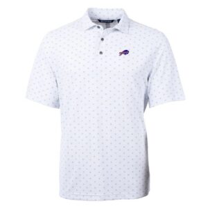 Buffalo Bills Cutter & Buck Big & Tall Virtue Eco Pique Tile Polo