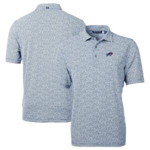 Buffalo Bills Cutter & Buck Virtue Eco Pique Botanical Print Recycled Polo