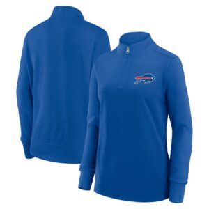 Buffalo Bills Logo Athletic Women's Velocity Quarter-Zip Jacket - Royal