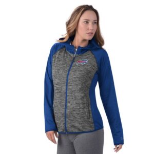 Buffalo Bills MSX by Michael Strahan Women's Leslie Space Dyed Raglan Full-Zip Jacket - Royal