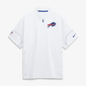 Buffalo Bills Nike Sideline Short Sleeve Quarter-Zip Coaches Jacket