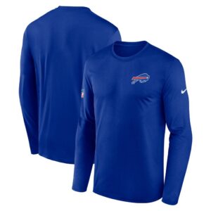 Buffalo Bills Nike Sideline Small Logo Legend Dri-FIT Long Sleeve T-Shirt - Royal