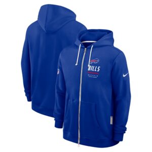 Buffalo Bills Nike Sideline Standard Issue Dri-FIT Full-Zip Hoodie - Royal
