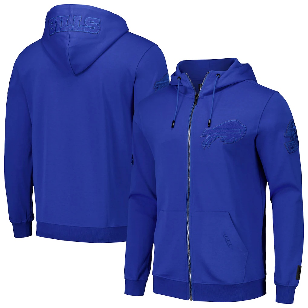 Buffalo Bills Pro Standard Triple Tonal Full-Zip Hoodie – Royal