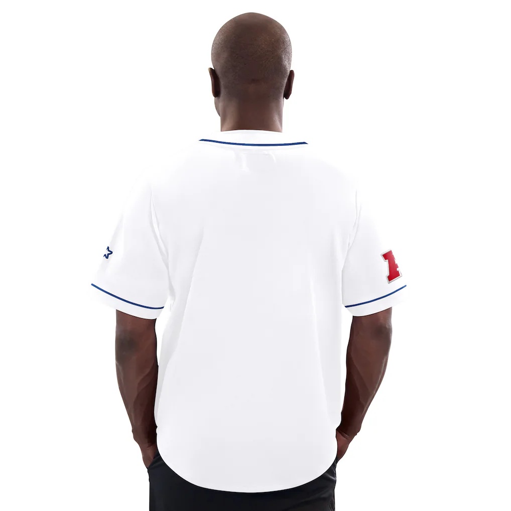 Buffalo Bills Starter Relay Full-Button Baseball Jersey
