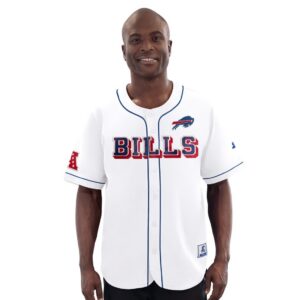 Buffalo Bills Starter Relay Full-Button Baseball Jersey