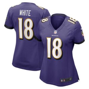 DeAndrew White Baltimore Ravens Nike Women's Game Jersey