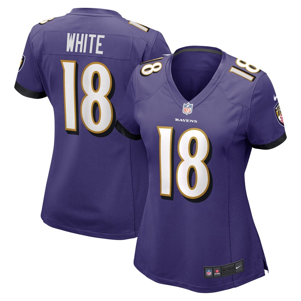 DeAndrew White Baltimore Ravens Nike Women’s Game Jersey