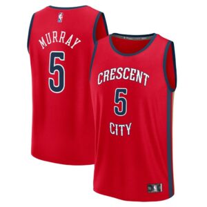 Dejounte Murray New Orleans Pelicans Fanatics Youth Fast Break Replica Player Jersey - Statement Edition