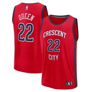 Derik Queen New Orleans Pelicans Fanatics Fast Break Replica Player Jersey - Statement Edition