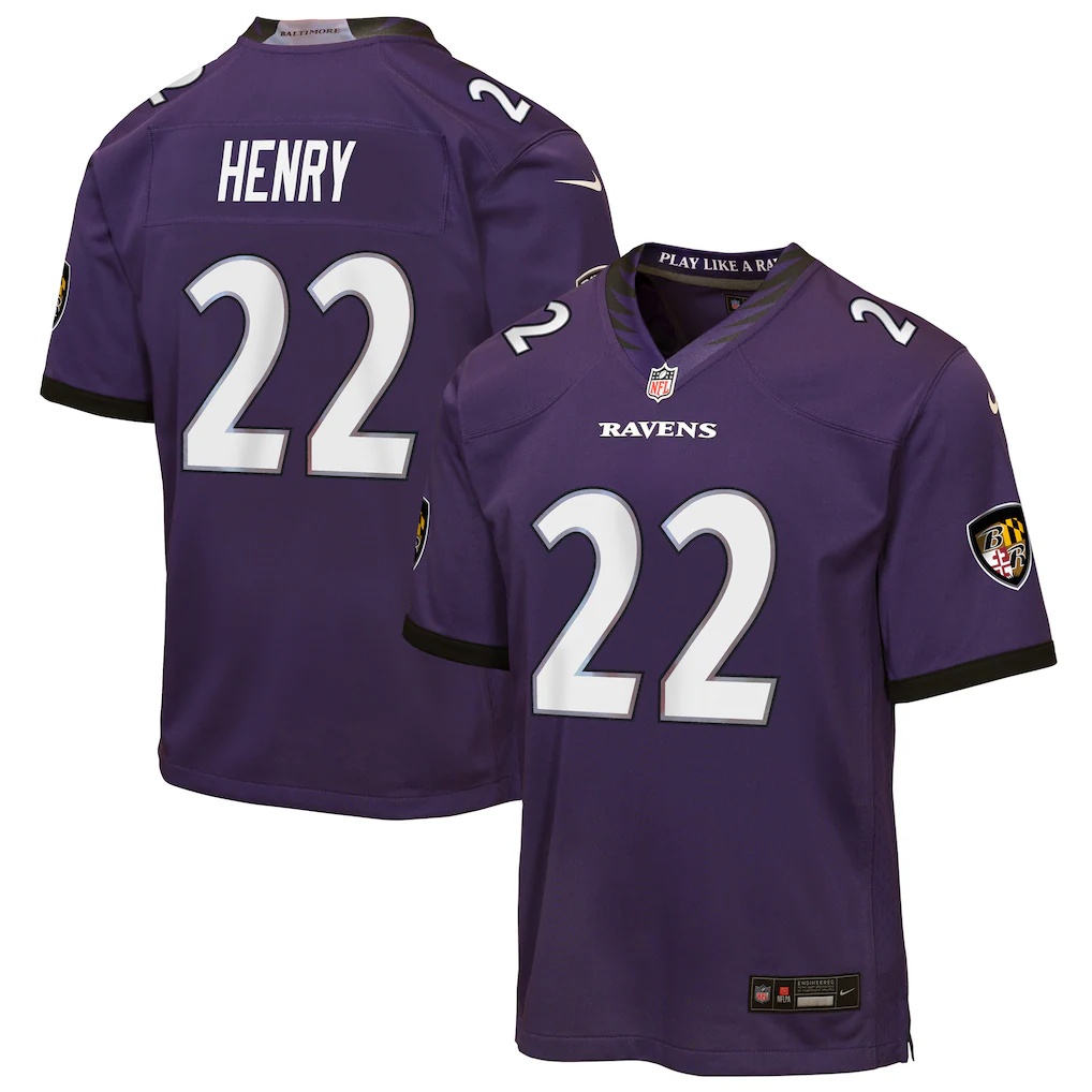 Derrick Henry Baltimore Ravens Nike Youth Game Jersey