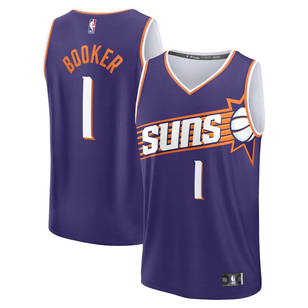 Devin Booker Phoenix Suns Fanatics Fast Break Replica Jersey – Icon Edition