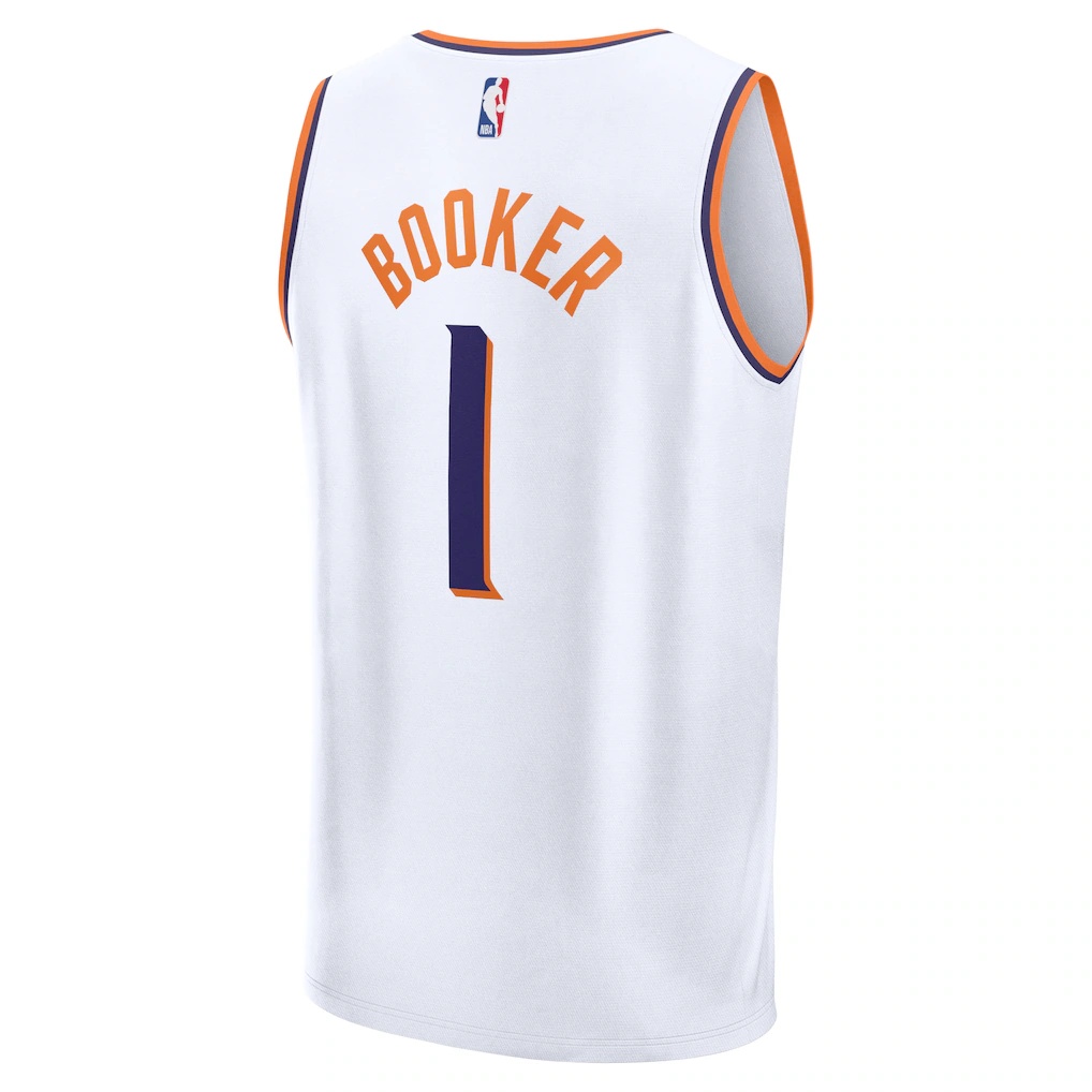 Devin Booker Phoenix Suns Fanatics Fast Break Replica Player Jersey – Association Edition