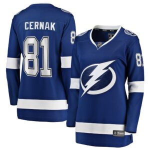 Erik Cernak Tampa Bay Lightning Fanatics Women's Home Breakaway Player Jersey