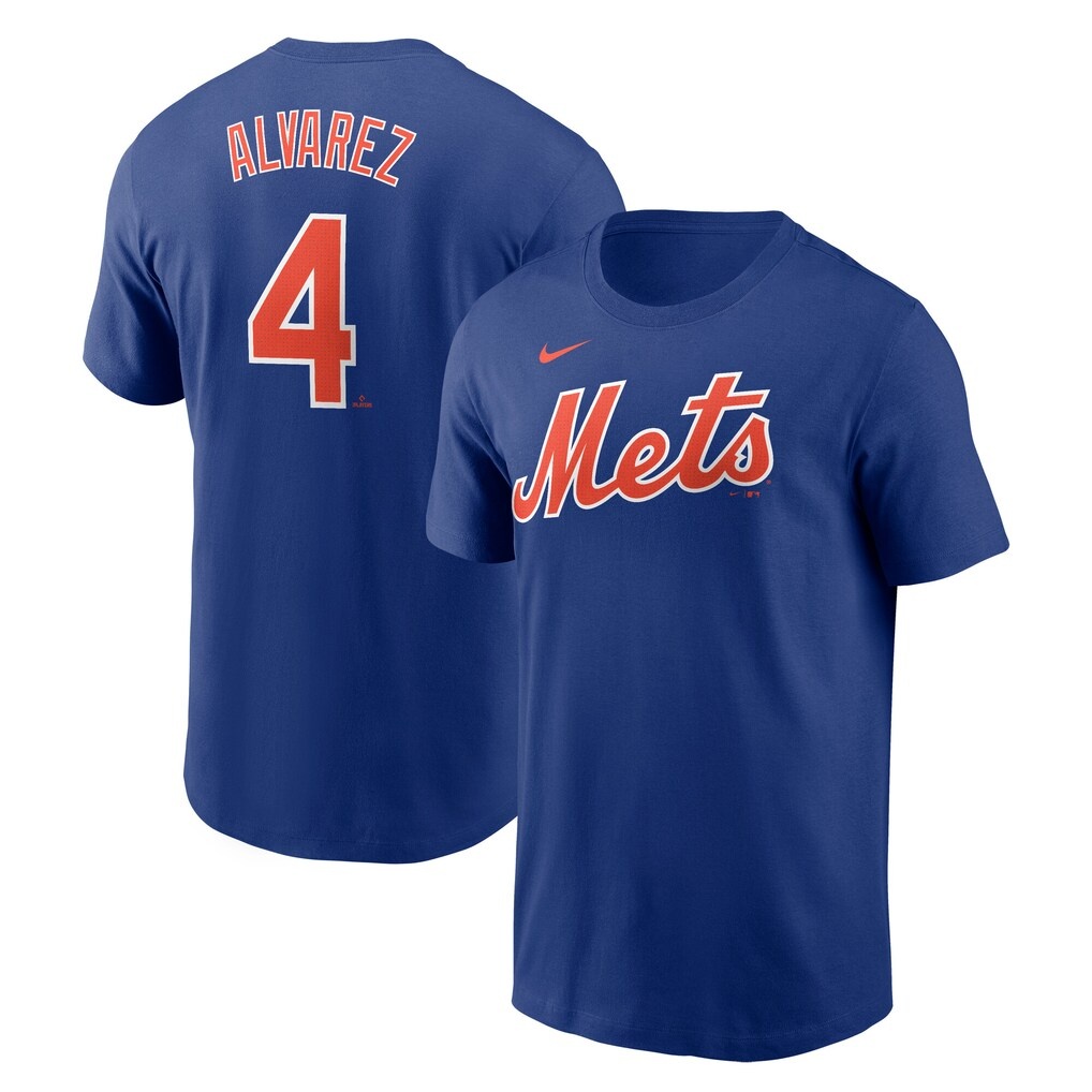 Francisco Alvarez New York Mets Nike Fuse Name & Number T-Shirt – Royal
