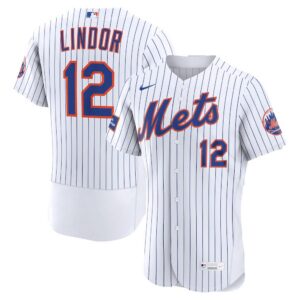 Francisco Lindor New York Mets Nike Home Authentic Sponsor Patch Jersey