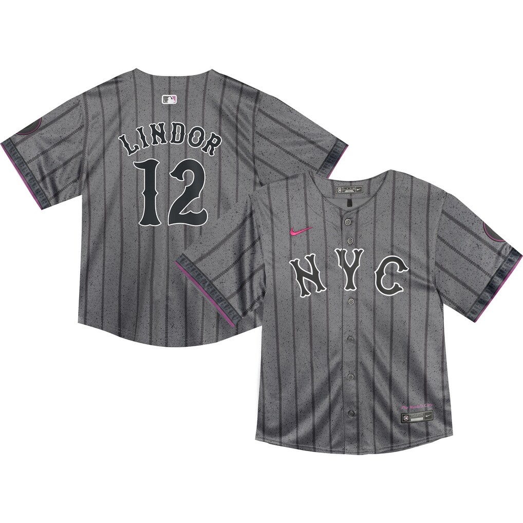 Francisco Lindor New York Mets Nike Toddler 2024 City Connect Limited Player Jersey – Graphite