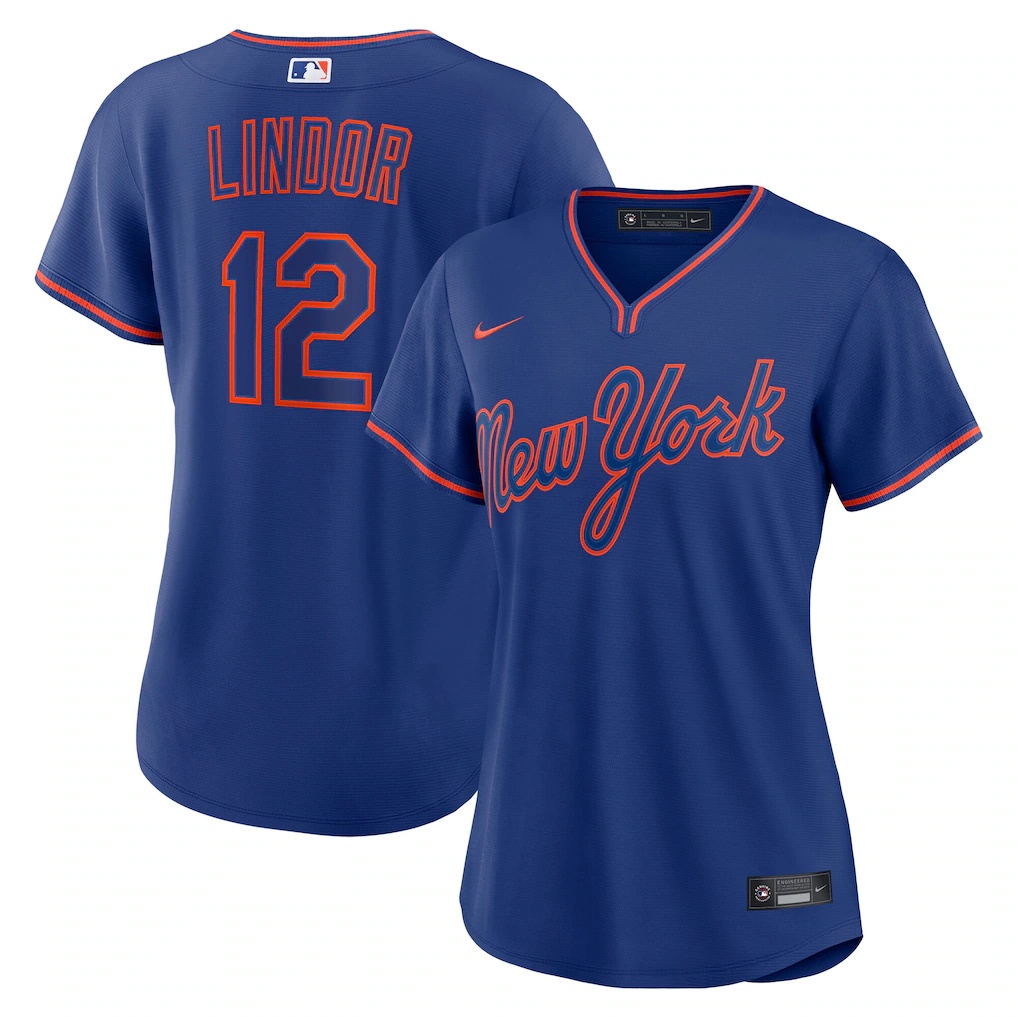 Francisco Lindor New York Mets Nike Women’s Alternate Replica Jersey – Royal