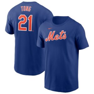Jonah Tong New York Mets Nike Fuse Name & Number T-Shirt - Royal