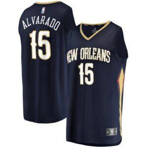 Jose Alvarado New Orleans Pelicans Fanatics Fast Break Replica Jersey - Icon Edition