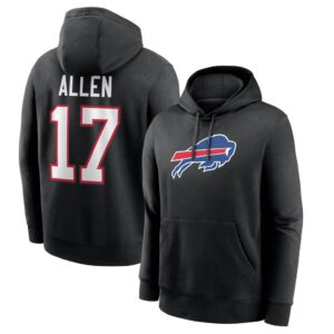 Josh Allen Buffalo Bills Nike Name & Number Fleece Hoodie