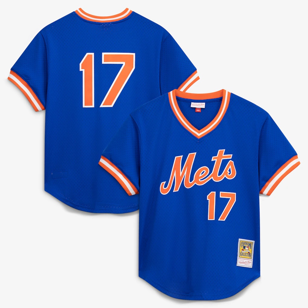 Keith Hernandez New York Mets Mitchell & Ness Authentic Batting Practice Jersey – Royal