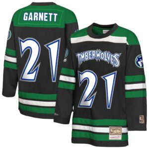Kevin Garnett Minnesota Timberwolves Mitchell & Ness Youth Maxxed Out 2.0 Fashion Hockey Jersey