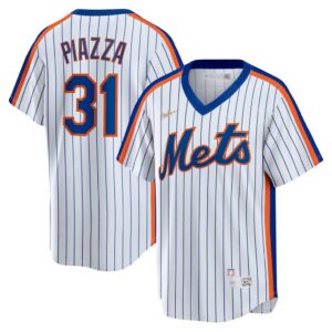 Mike Piazza New York Mets Nike Home Cooperstown Collection Player Jersey