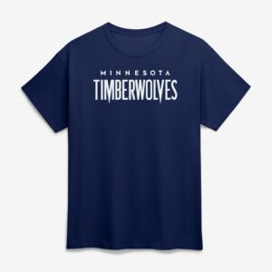 Minnesota Timberwolves Logo Athletic Wordmark T-Shirt