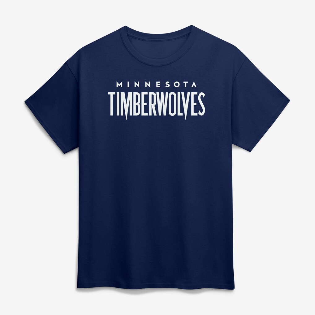 Minnesota Timberwolves Logo Athletic Wordmark T-Shirt