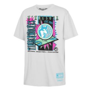 Minnesota Timberwolves Mitchell & Ness Youth Neon Court Shock T-Shirt