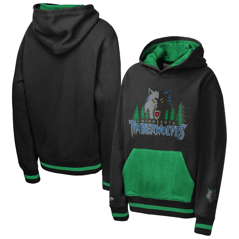 Minnesota Timberwolves Mitchell & Ness Youth Playmaker Fashion Fleece Hoodie