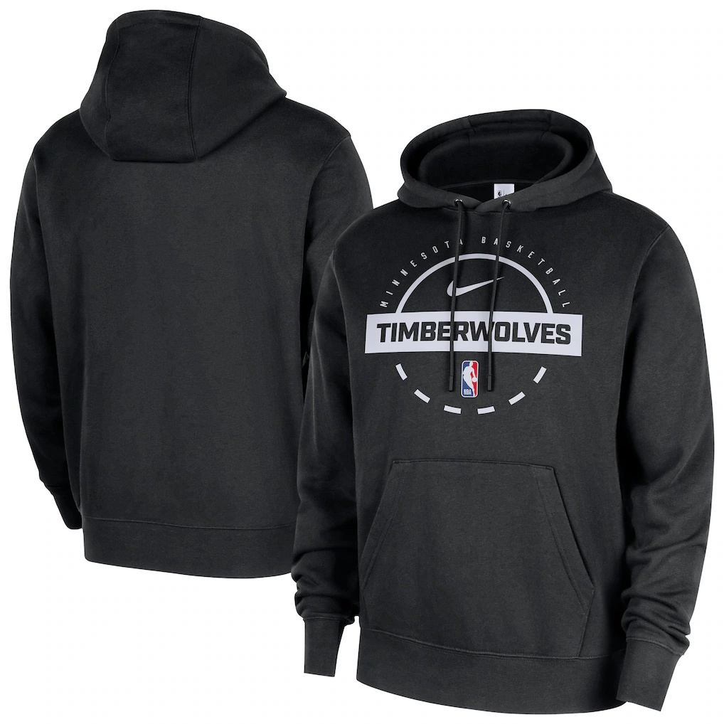 Minnesota Timberwolves Nike 2025/26 Authentic Practice Club Pullover Hoodie