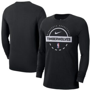 Minnesota Timberwolves Nike Authentic Long Sleeve Practice T-Shirt