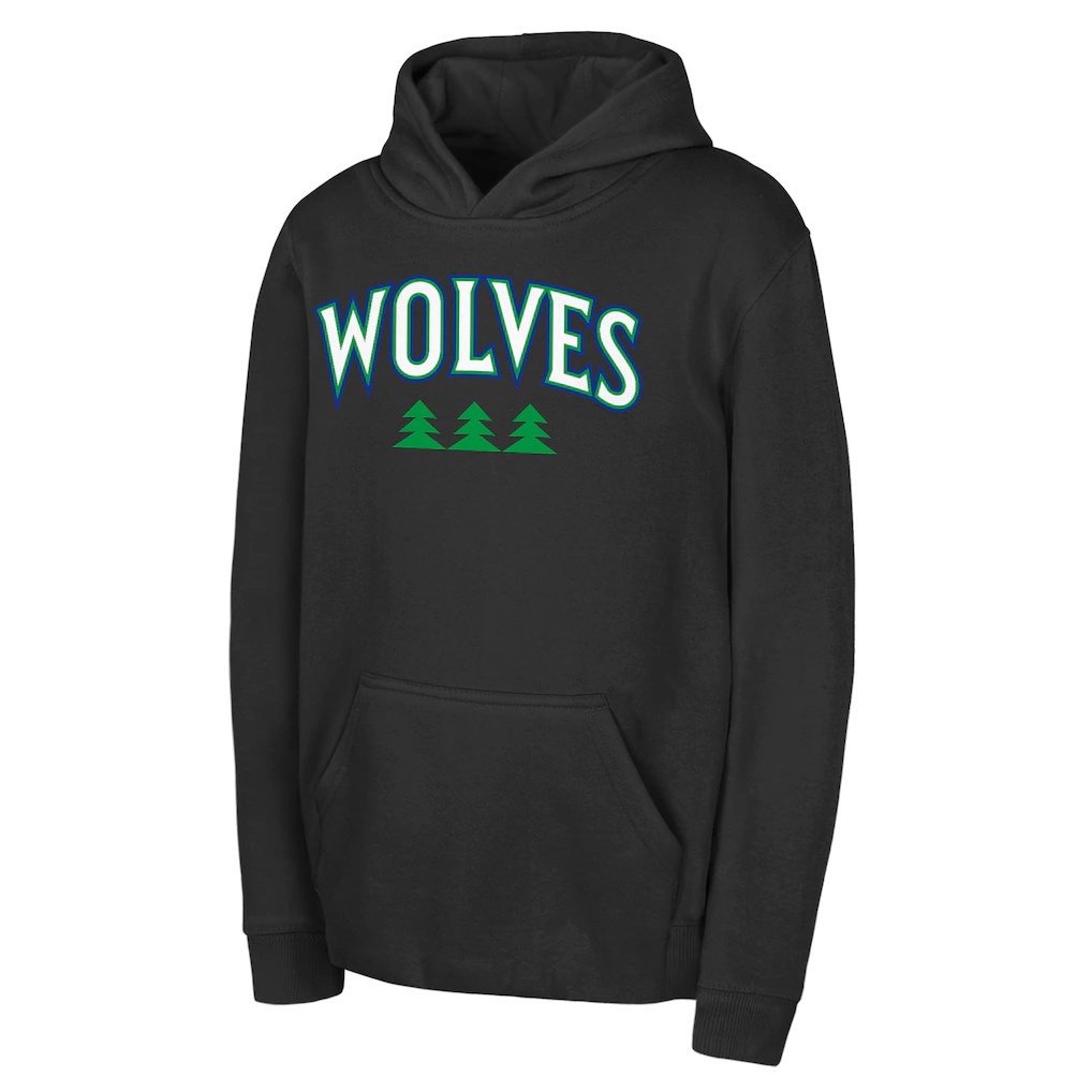Minnesota Timberwolves Outerstuff Youth Wordmark Hoodie