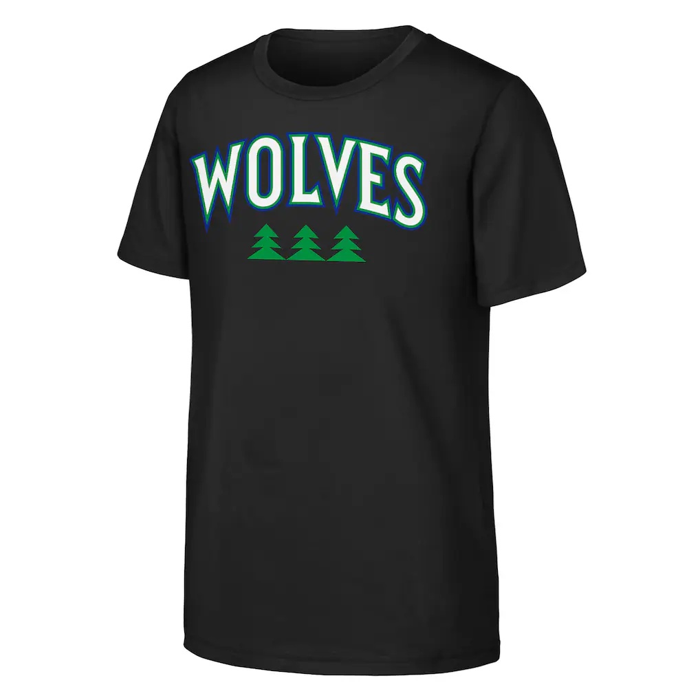 Minnesota Timberwolves Outerstuff Youth Wordmark T-Shirt