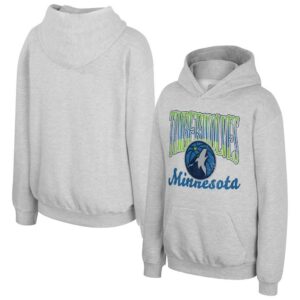 Minnesota Timberwolves Stadium Essentials Youth Sky High Hoodie - Heather Gray