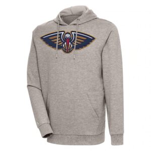 New Orleans Pelicans Antigua Action Pullover Hoodie - Oatmeal
