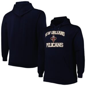 New Orleans Pelicans Big & Tall Heart & Soul Pullover Hoodie