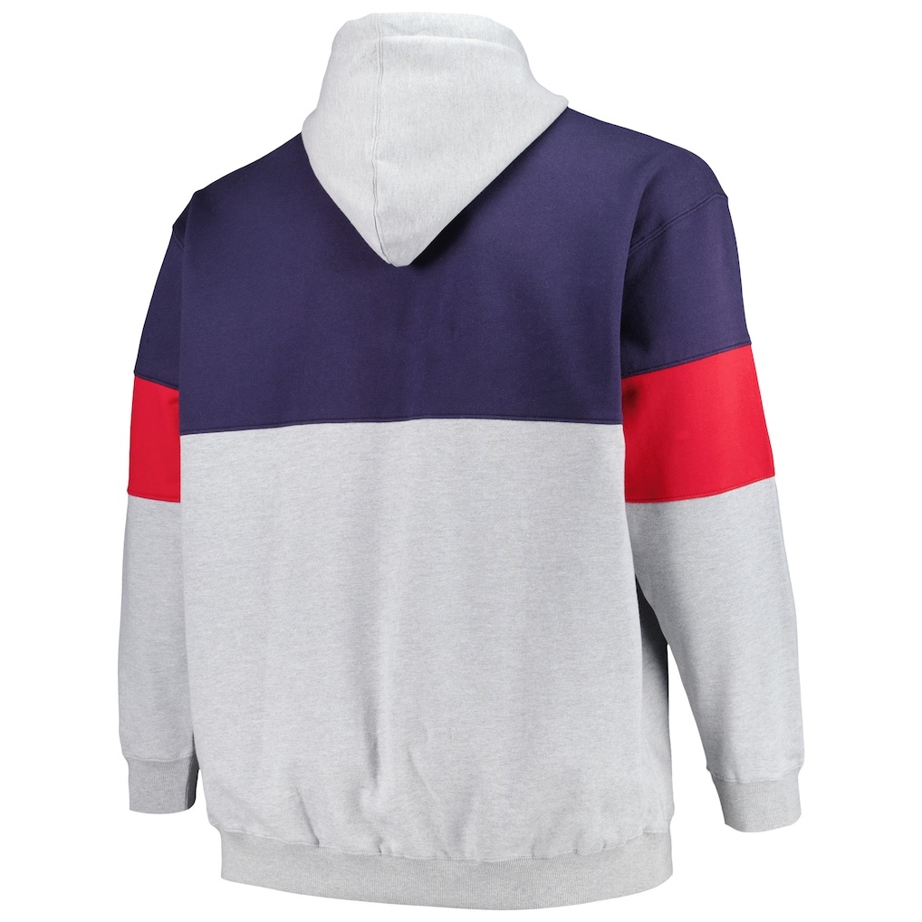New Orleans Pelicans Fanatics Big & Tall Pullover Hoodie – Navy/Red